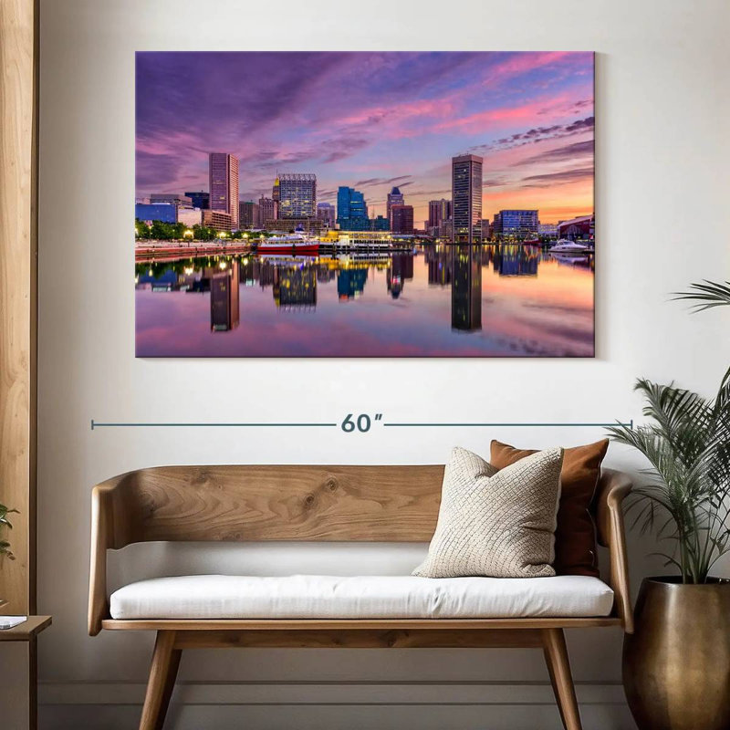 Kavia Baltimore Skyline, H 34 po x l 51 po