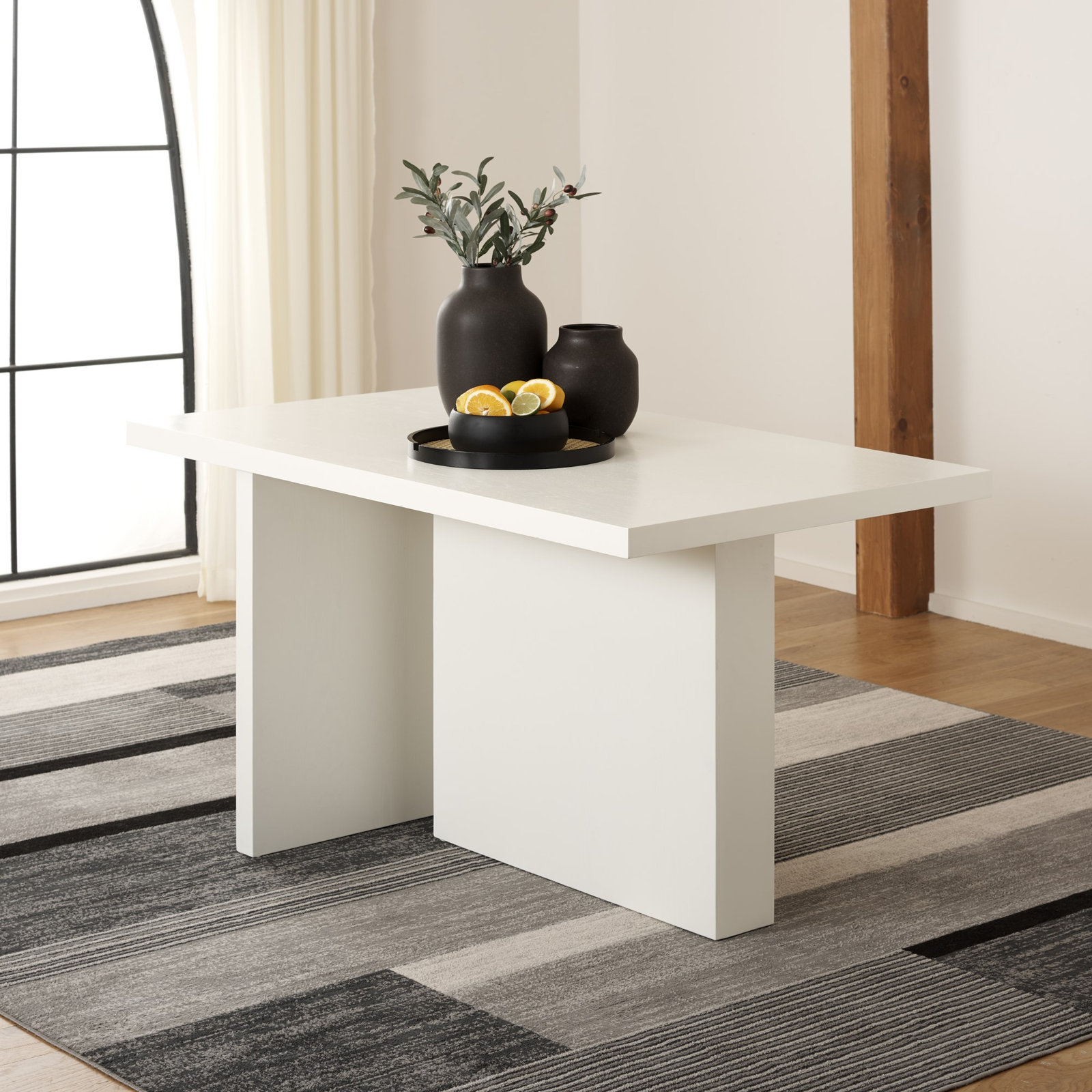Aava 53.9'' Dining Table, Ivory