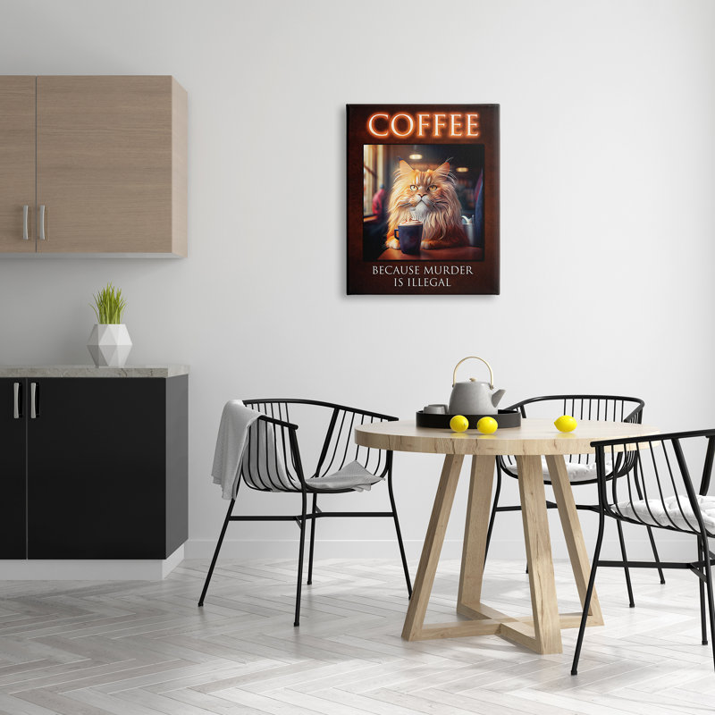 «Red Barrel Studio®», art amusant sur toile café par Karen Burke, H 30 po x l 24 po x P 1,5 po