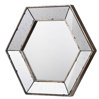 Miroir mural 21 "X 18" Hexagon