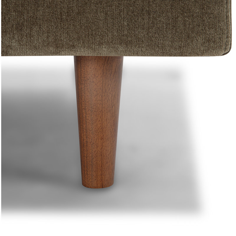 Canapé rembourré 83 po Laguna, Chenille performance vert olive