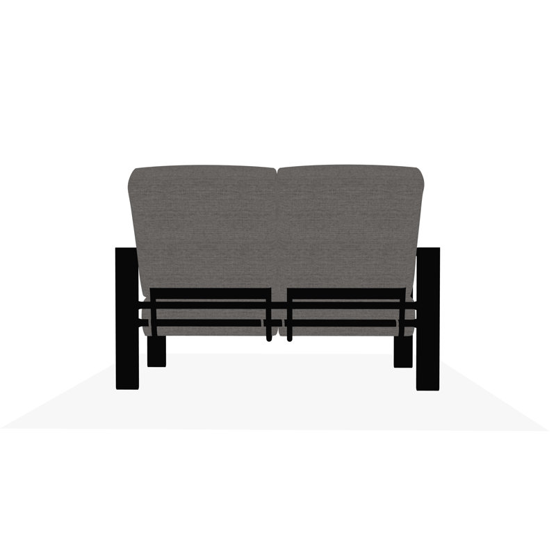 Causeuse Larssen, Toile granit Sunbrella®, Noir