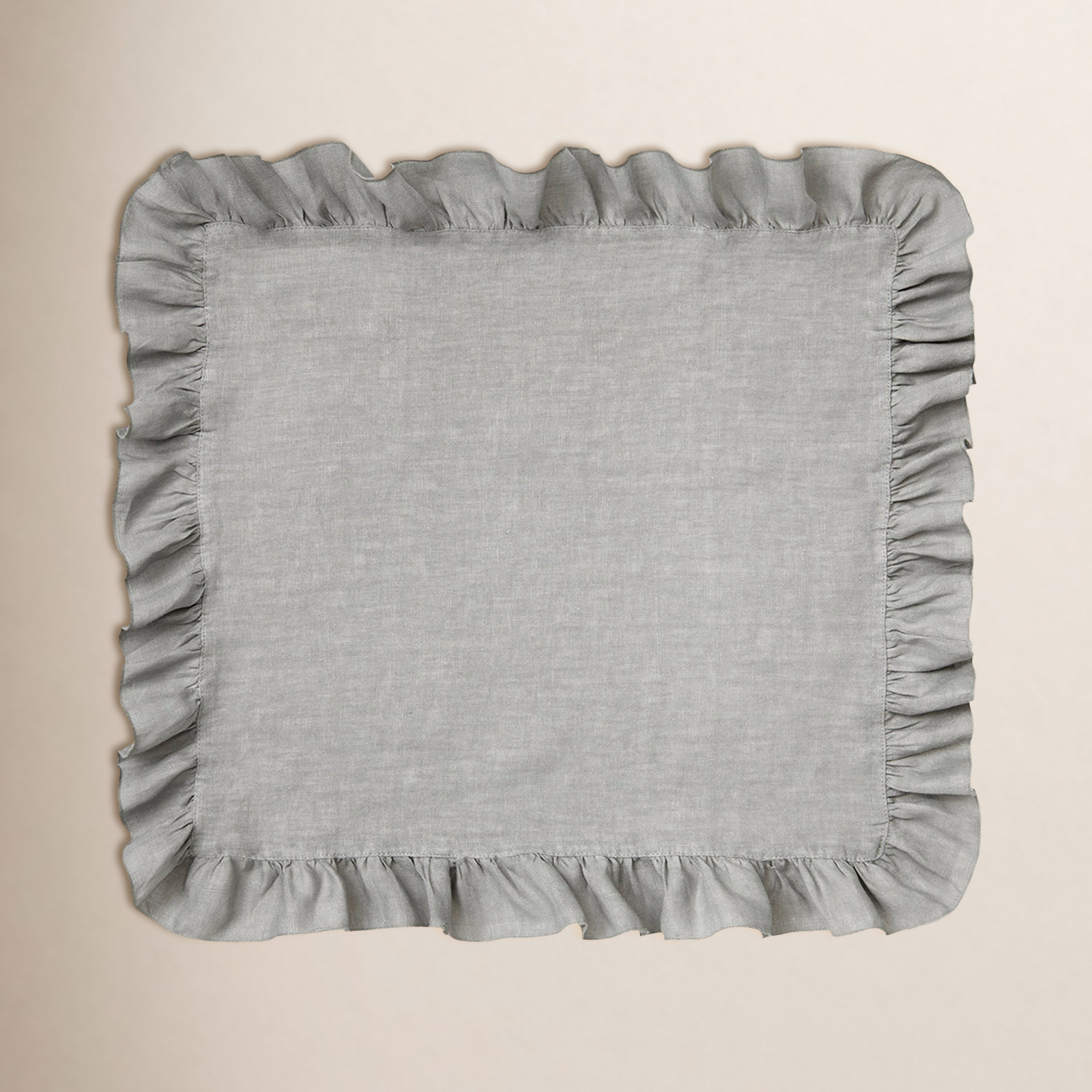 Lucca Reversible Linen Napkin, Gray