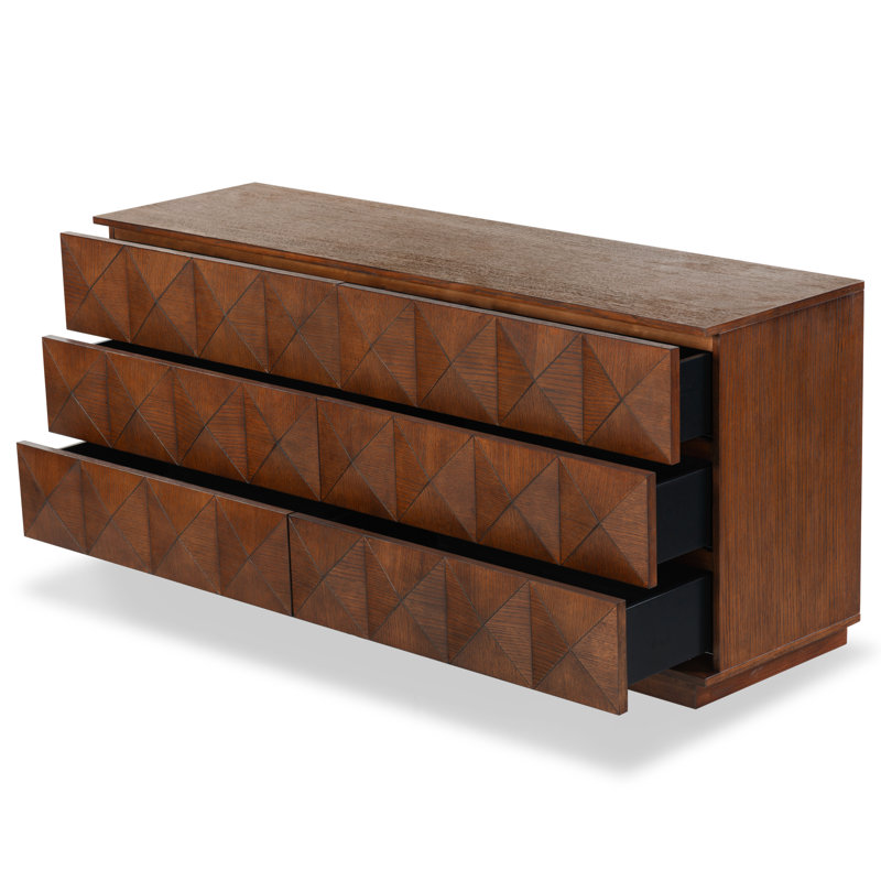 Commode double 6 tiroirs Iriye, Noyer