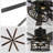 Clercq 72" Ceiling Fan with Lights Farmhouse Caged Ceiling Fan with Remote, Matte Black Reversible Extra Large Ceiling Fan-133350314
