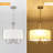 Ciriclio 5 - Light 18.35" Iron Dimmable Drum Linen Blend Chandelier With White Fabric Shade For Bedroom-834936322