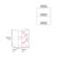 Armoire murale de 20 pouces avec porte simple et double tablettes intérieures, armoire de rangement murale, rangement vertical compact pour la salle de bain, la cuisine, la salle de lavage et le garage-1233835317