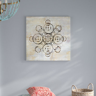 Neutral Mandala I Crop by Melissa Averinos - 1 Piece Painting on Canvas