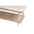 Elegant White 24x42x18 Inch Coffee Table with Open Rattan Shelf Storage-1255468706