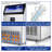 24.3 In. 260 Lbs. Built-in Ice Maker with 55 Lbs. Storage Bin, Flip-Up Door, Scoop, and Water Filter in Stainless Steel