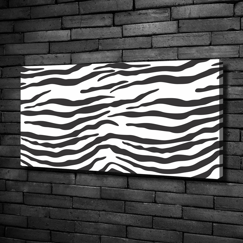 Zebra Background - Wrapped Canvas Print