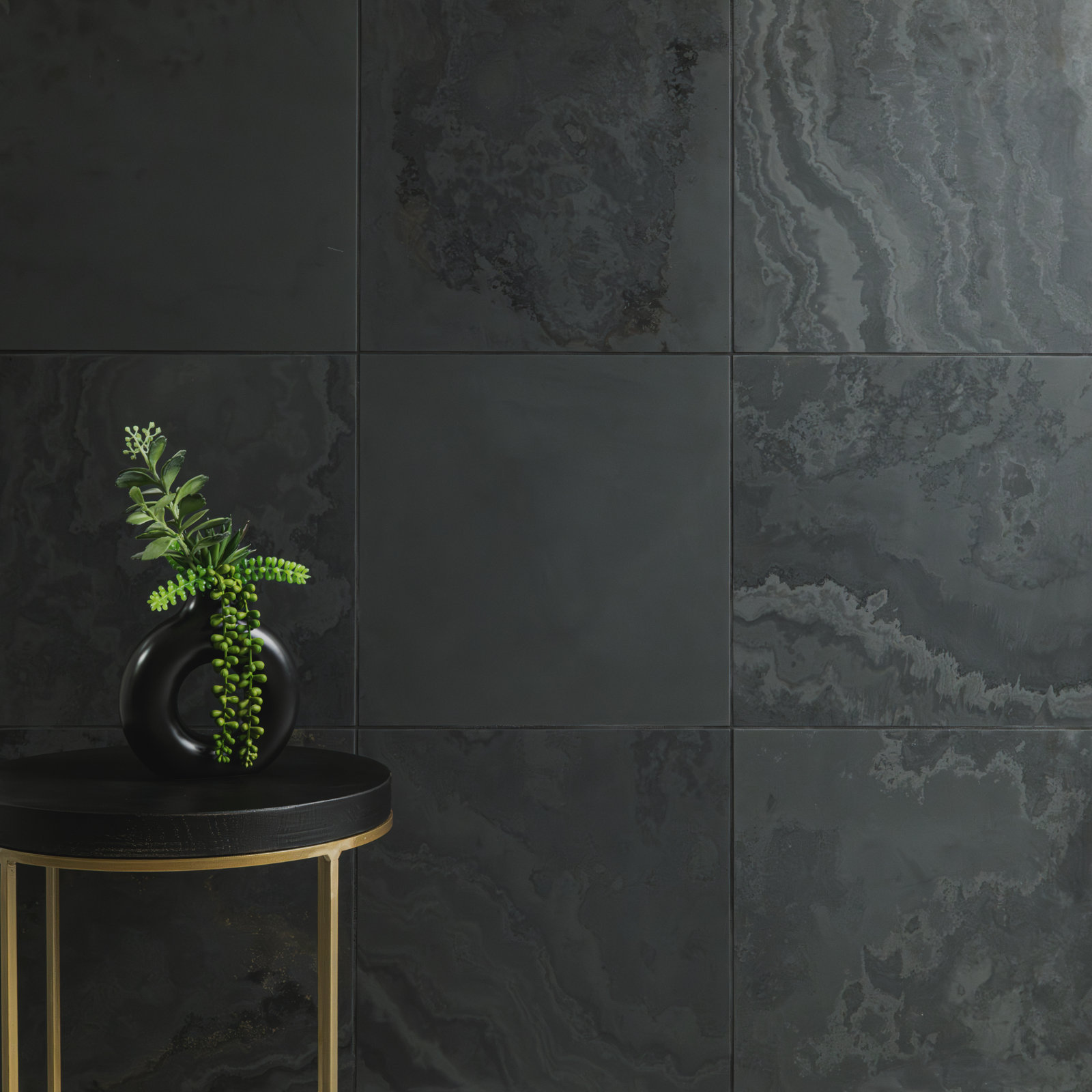 Camden Charcoal 12 in. x 12 in. Honed Slate Floor and Wall Tile