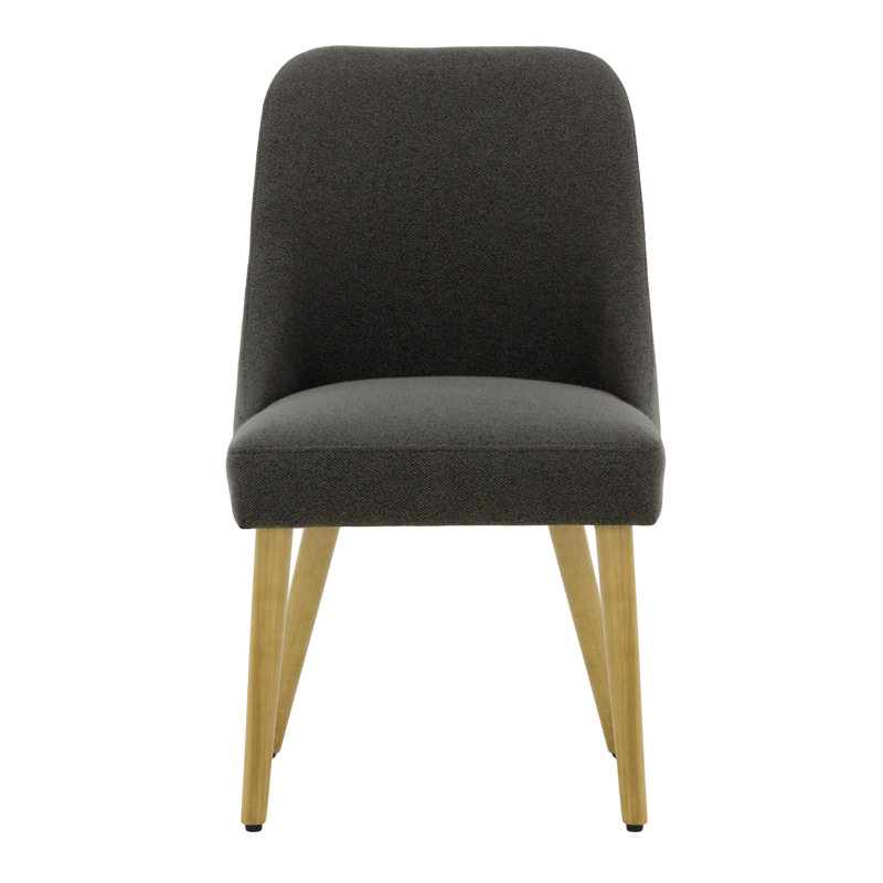 Lexi 48cm H Velvet Upholstered Side Chair, Black