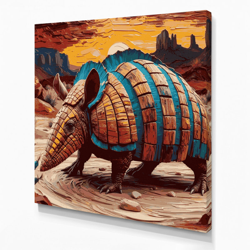 «Southwestern Animals», art mural 3 sur toile, H 8 po x l 8 po