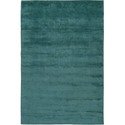 Farrow & Ball Plain Wool Leighton Teal Area Rug