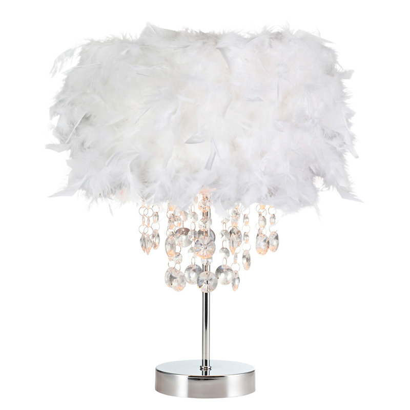 Metal Table Lamp, White