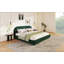 Lit moelleux en velours vert foncé-1475912268