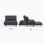 Chaise convertible rembourrée Jazariah-1355964249