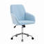 Chaise de bureau moderne et ajustable avec coussin moelleux, pieds en métal-1457758321