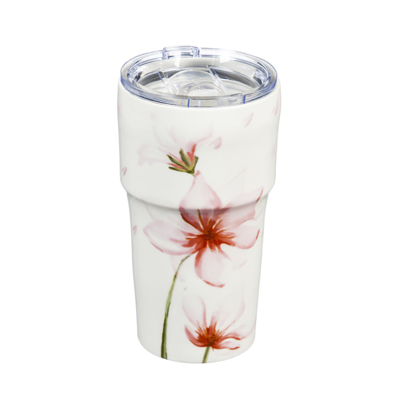 Culbuteur de voyage 13 onces rose bloosom