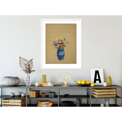 Vase of Flowers by Odilon Redon -Framed Giclee Print