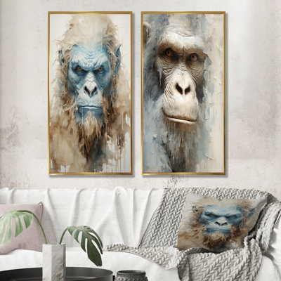 Bigfoot Portrait - Bigfoot Wall Decor Set Of 2