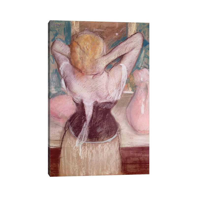 La Toilette by Edgar Degas - Wrapped Canvas Painting, 101.6 cm H x 66.04 cm W x 1.91 cm D