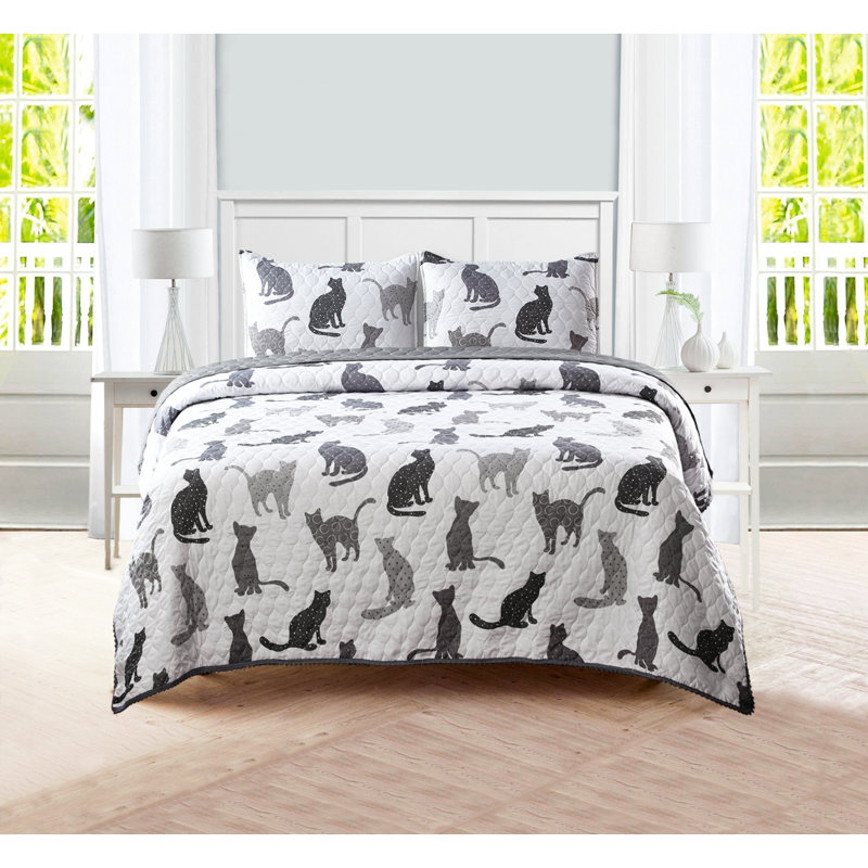 Children's Polyester Quilt, Full/Queen Quilt + 2 Standard Shams