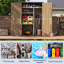 Remise de rangement verticale d'extérieur 64 pieds cubes imperméable avec plancher-118228740