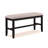 6pc Counter Height Dining Set Black Gray Finish Rectangular Table Under Table Storage Upholstery Chairs