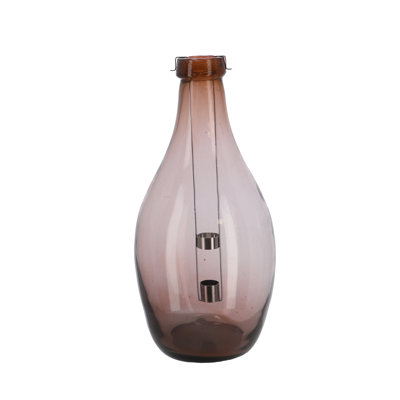 15.17'' H Glass Tabletop Lantern