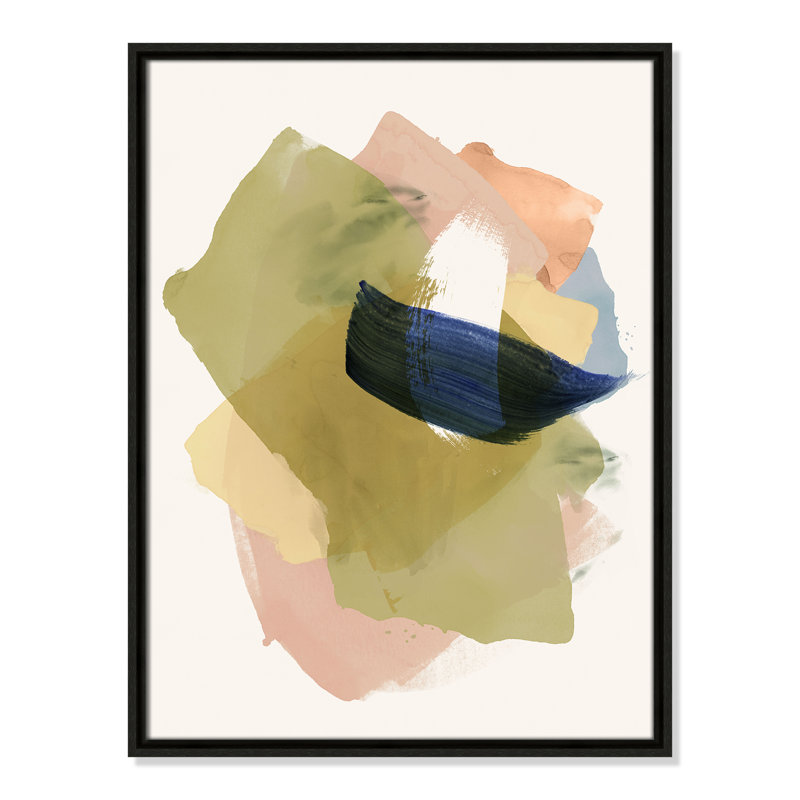 Brush and Whisper I Print by , 25.5" H x 19.5" W, Espresso Floater
