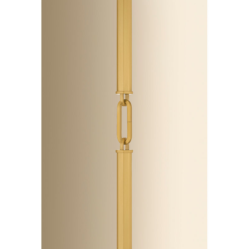 Jaipur 1-Light Optic Glass Pendant, 19" H x 17" W x 17" D, 25 Watts