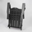 Chaise Adirondack pliante avec porte-gobelet double - Chaise Adirondack en composite avec texture bois - Noir-880717415