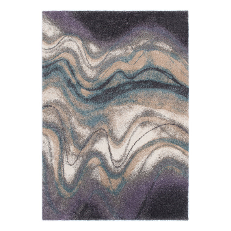 Wenkai Sedona - Canyon - Brume mauve, Rectangle 6 pi 7 po x 9 pi 6 po