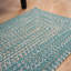 Tapis abstrait en laine / polypropylène tissé à la machine Brownett-333715663