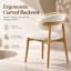 Ensemble de 2 chaises de salle à manger rembourrées scandinaves Vonnie-43117920