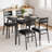 Dining Table For 4, Small Table And Chairs Set Of 4, Square Dinette Set For 4, Dinner Table Set, 5 Piece Kitchen & Dining Room Sets For Small Space-820208537