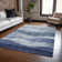 Machine Washable Indoor/Outdoor Chantille ACN1141 Blue Rug