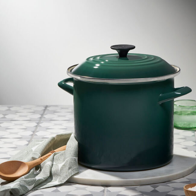 Le Creuset Enamel on Steel Stockpot with Lid