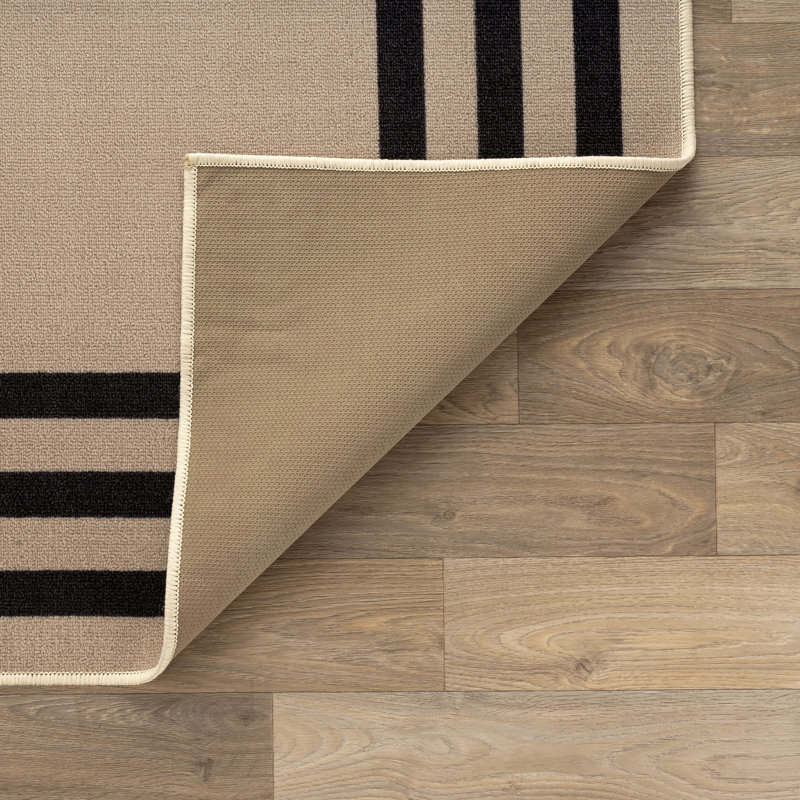 Tapis d'intérieur tissé à la machine Bolk, Cream, 5'x7'