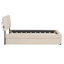 Lit plateforme tapissier Teddy