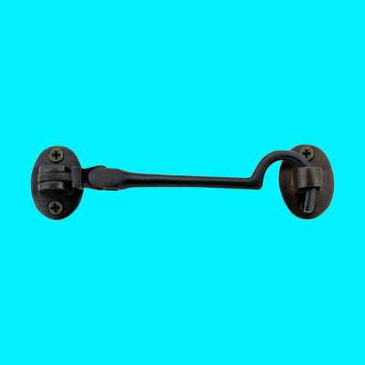 Eyelet Latch - Solid Brass Swivel Style Oil Rubbed Bronze Finish