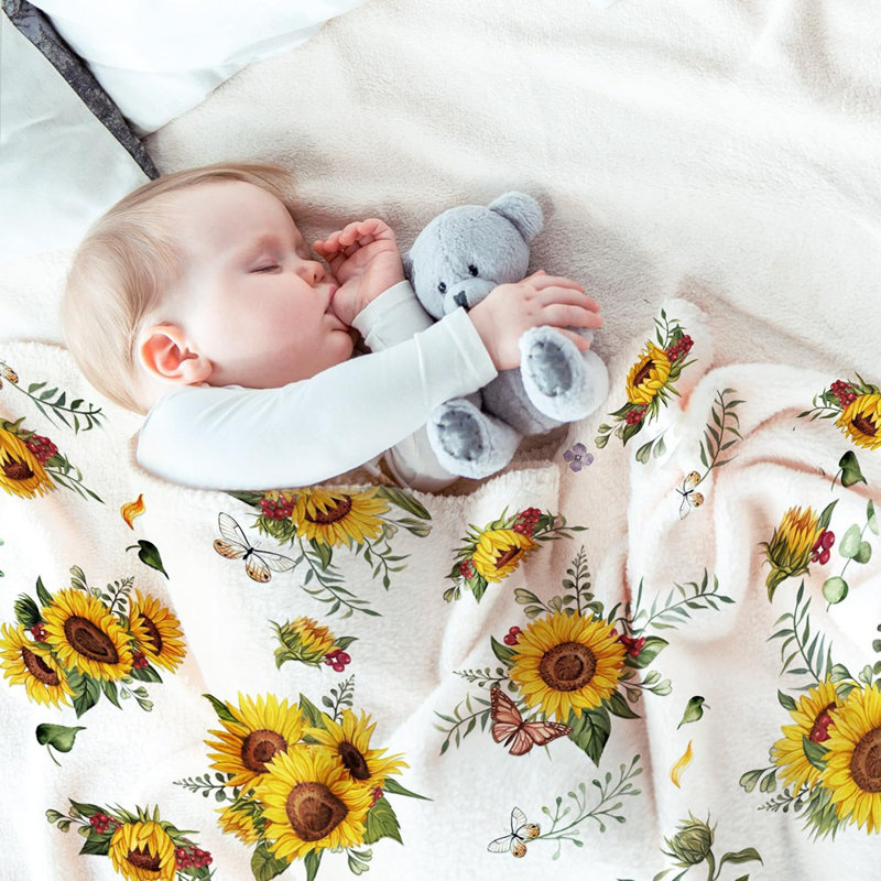 Sunflower Gifts, Sunflower Butterfly Throw Bl...