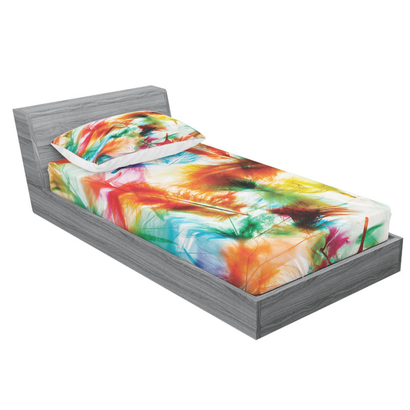 Microfiber Sheet Set, Twin Sheet Set with Fitted Sheet