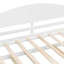 Lit de jour à baldaquin simple avec lit gigogne, structure en bois, design épuré et rangement compact pour les chambres modernes (sans matelas)