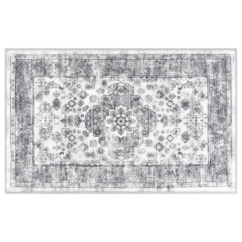 Machine Washable Non-Slip Kitchen Mat, Gray