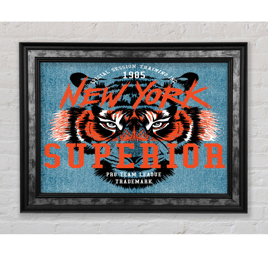 New York Tiger Superior - Einzelner Bilderrahmen Kunstdrucke