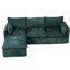 Canapé d'angle moderne 4 places en L de 237 cm (93,31 po) pour appartement, chenille épaisse, siège confortable, mousse haute densité, montage rapide et simple, capacité de charge de 150 kg (330 lb), convient à différents styles de maison et de bureau.