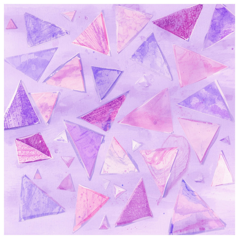 Triangular Abstract Shapes Duvet Covers, Queen